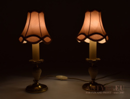 antyczne mini lampki na stolik